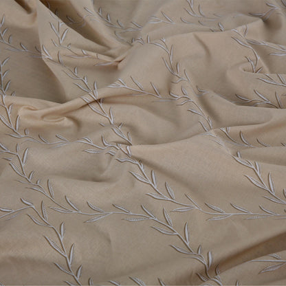 Oasis Beige Printed Bedsheet