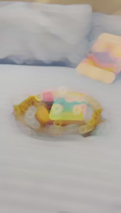 Sky Stripes Printed Bedsheet